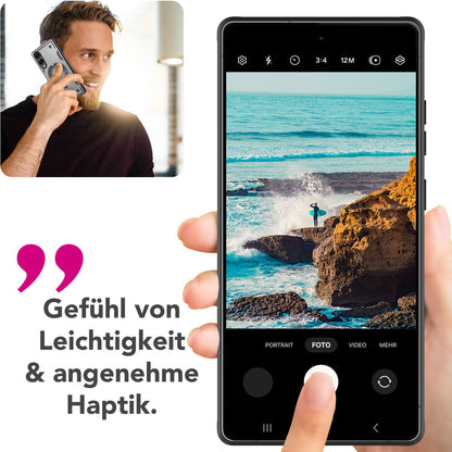 NALIA Stormguard Hülle für Samsung Galaxy S25 Edge – für MagSafe, Panzerhülle mit 360° Ring, Schlagfest & Stabil, Verstärkter Fallschutz, Militär Schutzklasse