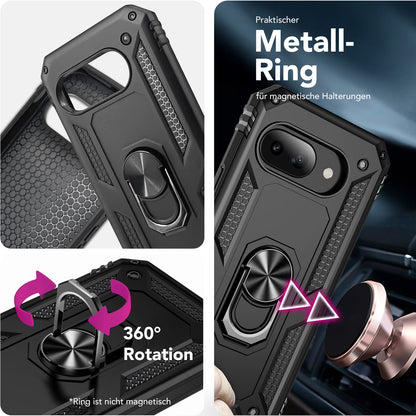 NALIA Outdoor Ring Hülle Google Pixel 9a Case 360° stoßfest Default Title NALIA Outdoor Hülle