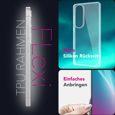NALIA Transparente Silikonhülle für Samsung Galaxy S25 Edge – Anti-Gelb & Rutschfest – GLAZE (Handyhülle Kristallklar, Schlank & Stoßfest) – Marke aus Berlin Default Title NALIA Transparente Hülle