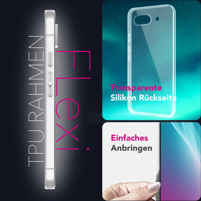 NALIA AirFlex Hülle für Google Pixel 9a – Transparentes TPU Silikon Case, Flexibel & Stoßdämpfend, Kristallklar, Anti-Gelb, Durchsichtige Schutzhülle, Klare Robuste Handyhülle Default Title NALIA Transparente Hülle