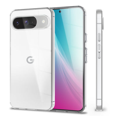 NALIA Transparente Silikonhülle für Google Pixel 9 – Anti-Gelb & Rutschfest – GLAZE (Handyhülle Kristallklar, Schlank & Stoßfest) – Marke aus Berlin Default Title NALIA Transparente Hülle