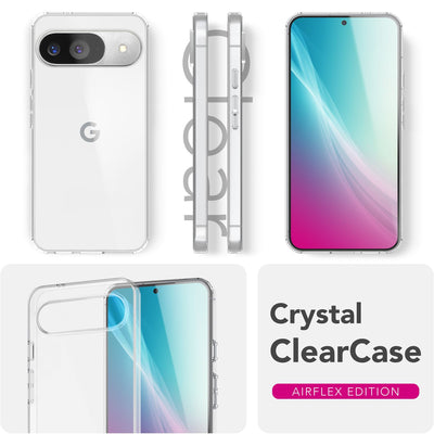 NALIA Transparente Silikonhülle für Google Pixel 9 – Anti-Gelb & Rutschfest – GLAZE (Handyhülle Kristallklar, Schlank & Stoßfest) – Marke aus Berlin Default Title NALIA Transparente Hülle
