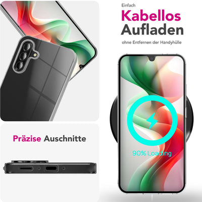 NALIA Transparente Silikonhülle für Samsung Galaxy A26 – Anti-Gelb & Rutschfest – GLAZE (Handyhülle Kristallklar, Schlank & Stoßfest) – Marke aus Berlin Default Title NALIA Transparente Hülle