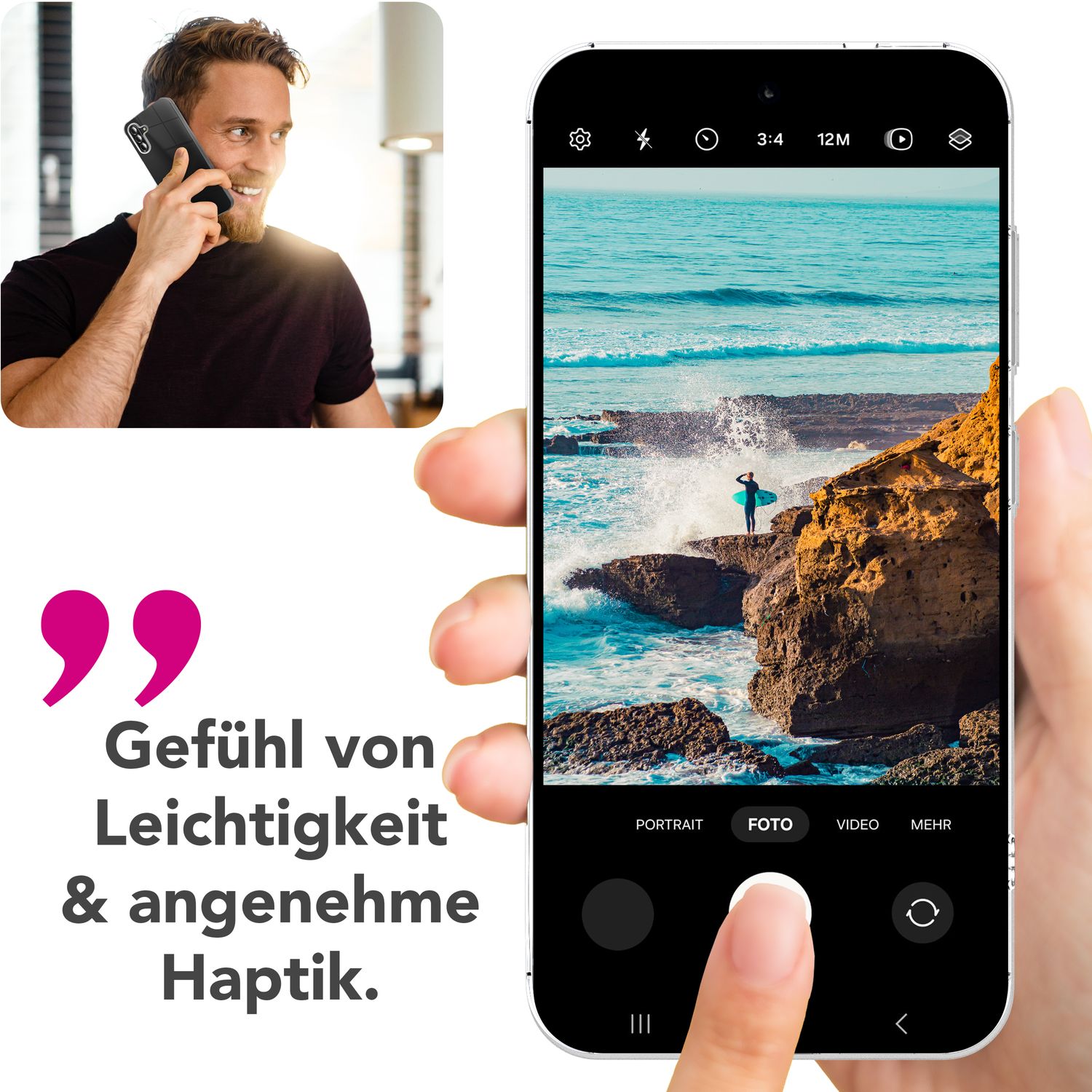 NALIA AirFlex Hülle für Samsung Galaxy A26 – Flexibles TPU Cover in Transparenz, Durchsichtig & Schlank, Passgenaue Silikon Schutzhülle, Dünn & Dezent, Strapazierfähige Handyhülle