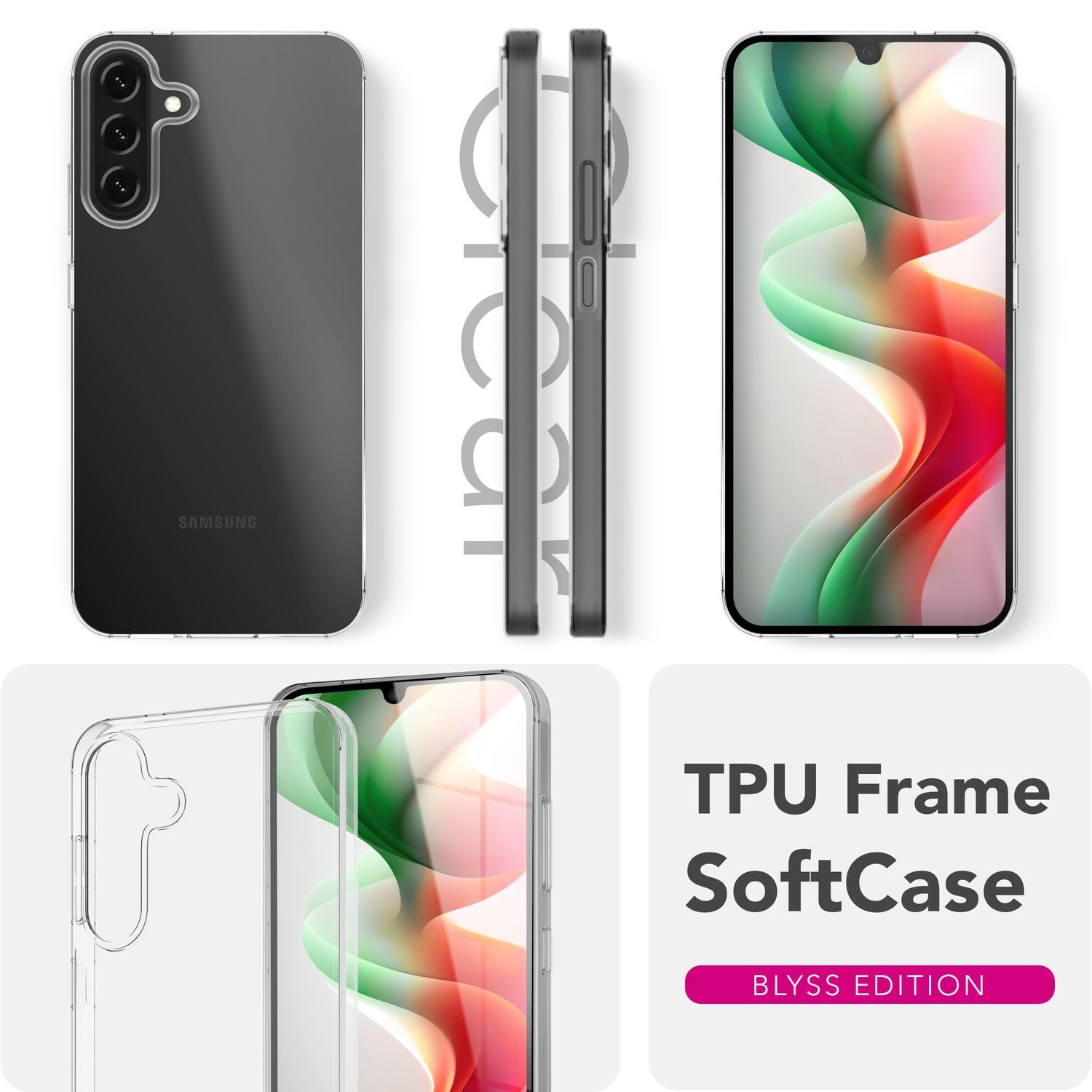 NALIA AirFlex Hülle für Samsung Galaxy A26 – Flexibles TPU Cover in Transparenz, Durchsichtig & Schlank, Passgenaue Silikon Schutzhülle, Dünn & Dezent, Strapazierfähige Handyhülle