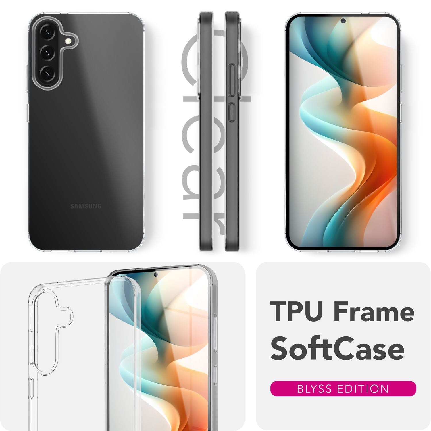 NALIA AirFlex Hülle für Samsung Galaxy A36 / Galaxy A56 – Klare TPU Silikon Schutzhülle, Flexibel & Schlank, Alltagsschutz Cover gegen Kratzer, Transparente Dezente Handyhülle Default Title NALIA Transparente Hülle