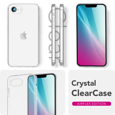 NALIA Transparente Silikonhülle für iPhone 16e / 17e – Anti-Gelb & Rutschfest – GLAZE (Handyhülle Kristallklar, Schlank & Stoßfest) – Marke aus Berlin Default Title NALIA Transparente Hülle