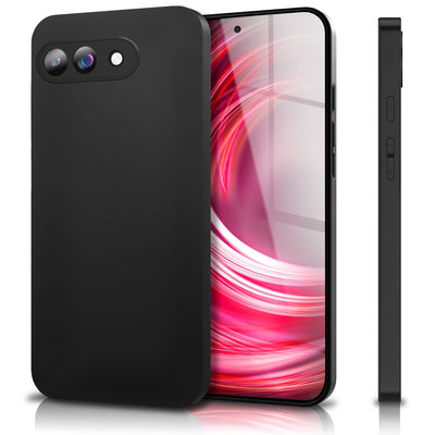 NALIA Matte Silikonhülle für Google Pixel 9a – Slim, Schwarz & Rutschfest – STRIDER (Soft Case, Kameraschutz & Stoßfest) – Marke aus Berlin Default Title NALIA SlimFit Hülle