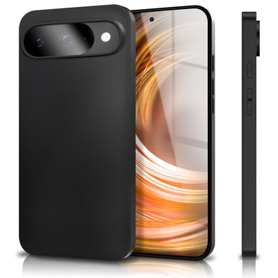 NALIA Matte Silikonhülle für Google Pixel 9 – Slim, Schwarz & Rutschfest – STRIDER (Soft Case, Kameraschutz & Stoßfest) – Marke aus Berlin Default Title NALIA SlimFit Hülle