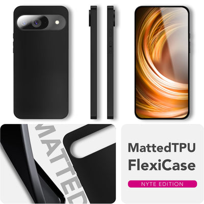 NALIA Matte Silikonhülle für Google Pixel 9 – Slim, Schwarz & Rutschfest – STRIDER (Soft Case, Kameraschutz & Stoßfest) – Marke aus Berlin Default Title NALIA SlimFit Hülle