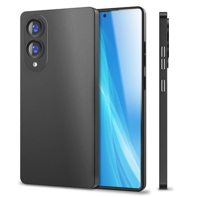 NALIA Ultra Slim Hardcase für Samsung Galaxy S25 Edge – Matt & 0.3mm Dünn – PHANTOM (Dünnes Cover & Kamera-Vollschutz) – Marke aus Berlin Schwarz Opak NALIA SlimFit Hülle