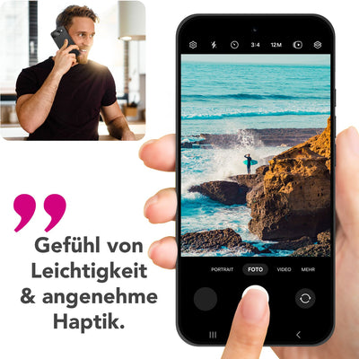 NALIA Ultra Slim Hardcase für Google Pixel 9 – Matt & 0.3mm Dünn – PHANTOM (Dünnes Cover & Kamera-Vollschutz) – Marke aus Berlin Schwarz Opak NALIA SlimFit Hülle