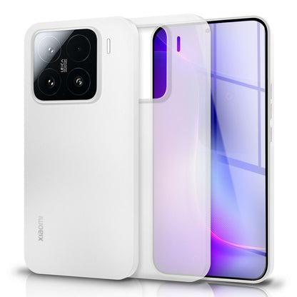 NALIA Phantom Hülle für Xiaomi 15 – Ultradünnes 0,3mm Cover, Mattes Finish, Anti-Fingerprint, Federleichte Handyhülle im Slim Design, Minimalistische Schutzhülle Weiß Transparent NALIA SlimFit Hülle