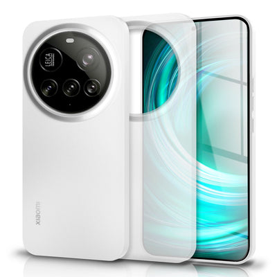 NALIA Ultra Slim Hardcase für Xiaomi 15 Ultra – Matt & 0.3mm Dünn – PHANTOM (Dünnes Cover & Kamera-Vollschutz) – Marke aus Berlin Weiß Transparent NALIA SlimFit Hülle
