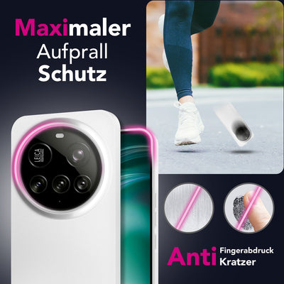 NALIA Ultra Slim Hardcase für Xiaomi 15 Ultra – Matt & 0.3mm Dünn – PHANTOM (Dünnes Cover & Kamera-Vollschutz) – Marke aus Berlin Weiß Transparent NALIA SlimFit Hülle