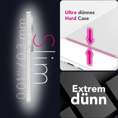 NALIA Ultra Slim Hardcase für Xiaomi 15 Ultra – Matt & 0.3mm Dünn – PHANTOM (Dünnes Cover & Kamera-Vollschutz) – Marke aus Berlin Weiß Transparent NALIA SlimFit Hülle