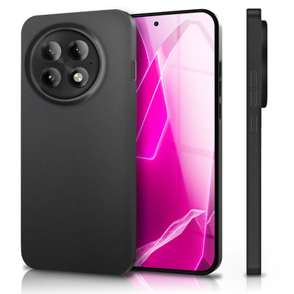 NALIA Phantom Hülle für OnePlus 13 – Ultradünnes 0,3mm Handycase, Matt Beschichtet, Anti-Fingerprint Cover, Extrem Leichtes Hardcase, Schutzhülle im Minimal-Style Schwarz Opak NALIA SlimFit Hülle