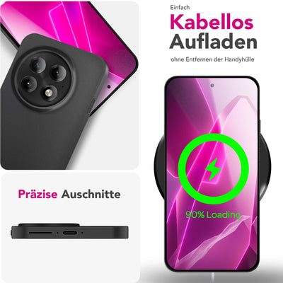 NALIA Ultra Slim Hardcase für OnePlus 13 – Matt & 0.3mm Dünn – PHANTOM (Dünnes Cover & Kamera-Vollschutz) – Marke aus Berlin Schwarz Opak NALIA SlimFit Hülle