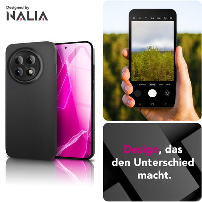 NALIA Ultra Slim Hardcase für OnePlus 13 – Matt & 0.3mm Dünn – PHANTOM (Dünnes Cover & Kamera-Vollschutz) – Marke aus Berlin Schwarz Opak NALIA SlimFit Hülle