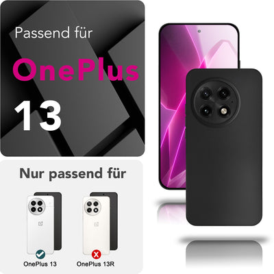 NALIA Ultra Slim Hardcase für OnePlus 13 – Matt & 0.3mm Dünn – PHANTOM (Dünnes Cover & Kamera-Vollschutz) – Marke aus Berlin Schwarz Opak NALIA SlimFit Hülle