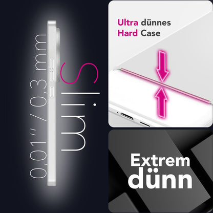 NALIA Phantom Hülle für OnePlus 13 – Ultradünnes 0,3mm Handycase, Matt Beschichtet, Anti-Fingerprint Cover, Extrem Leichtes Hardcase, Schutzhülle im Minimal-Style Weiß Transparent NALIA SlimFit Hülle