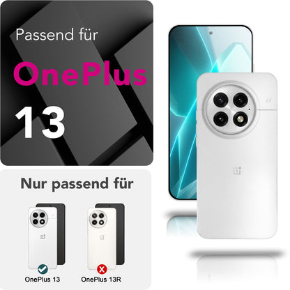 NALIA Phantom Hülle für OnePlus 13 – Ultradünnes 0,3mm Handycase, Matt Beschichtet, Anti-Fingerprint Cover, Extrem Leichtes Hardcase, Schutzhülle im Minimal-Style Weiß Transparent NALIA SlimFit Hülle
