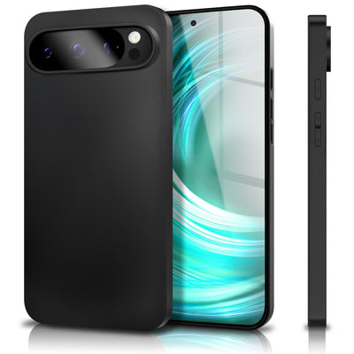 NALIA Matte Silikonhülle für Google Pixel 9 Pro – Slim, Schwarz & Rutschfest – STRIDER (Soft Case, Kameraschutz & Stoßfest) – Marke aus Berlin Default Title NALIA SlimFit Hülle