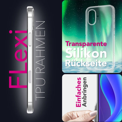 NALIA Hülle AirFlex für Apple iPhone 17 (Kristallklare Silikonhülle) - Transparente TPU Handyhülle, Flexibel & Robust, Anti-Gelb & Durchsichtig, Kratzfest & Strapazierfähig