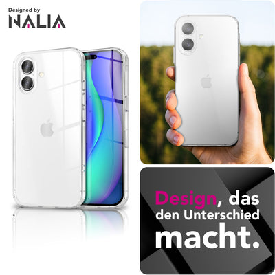 NALIA Transparente Silikonhülle für iPhone 17 – Anti-Gelb & Rutschfest – GLAZE (Handyhülle Kristallklar, Schlank & Stoßfest) – Marke aus Berlin Default Title NALIA Transparente Hülle