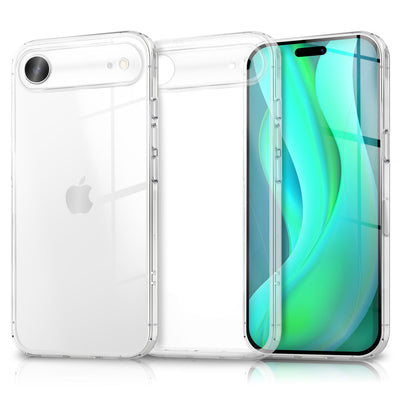 NALIA Transparente Silikonhülle für iPhone 17 Air – Anti-Gelb & Rutschfest – GLAZE (Handyhülle Kristallklar, Schlank & Stoßfest) – Marke aus Berlin Default Title NALIA Transparente Hülle