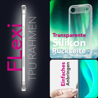 NALIA Transparente Silikonhülle für iPhone 17 Air – Anti-Gelb & Rutschfest – GLAZE (Handyhülle Kristallklar, Schlank & Stoßfest) – Marke aus Berlin Default Title NALIA Transparente Hülle