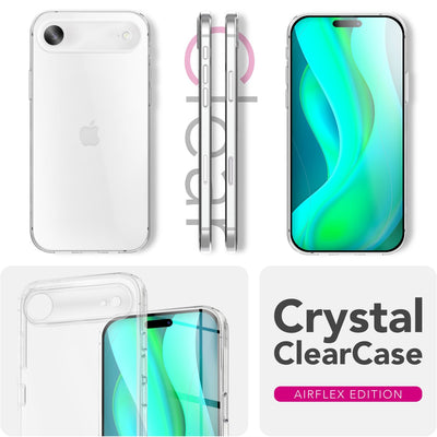 NALIA Transparente Silikonhülle für iPhone 17 Air – Anti-Gelb & Rutschfest – GLAZE (Handyhülle Kristallklar, Schlank & Stoßfest) – Marke aus Berlin Default Title NALIA Transparente Hülle