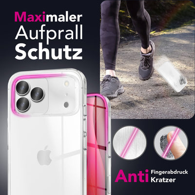 NALIA Transparente Silikonhülle für iPhone 17 Pro – Anti-Gelb & Rutschfest – GLAZE (Handyhülle Kristallklar, Schlank & Stoßfest) – Marke aus Berlin Default Title NALIA Transparente Hülle