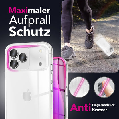 NALIA Hülle AirFlex für Apple iPhone 17 Pro Max (Kristallklare Silikonhülle) - Transparentes TPU Case, Anti-Gelb Effekt, Robust & Kratzresistent, Durchsichtige Handyhülle Default Title NALIA Transparente Hülle