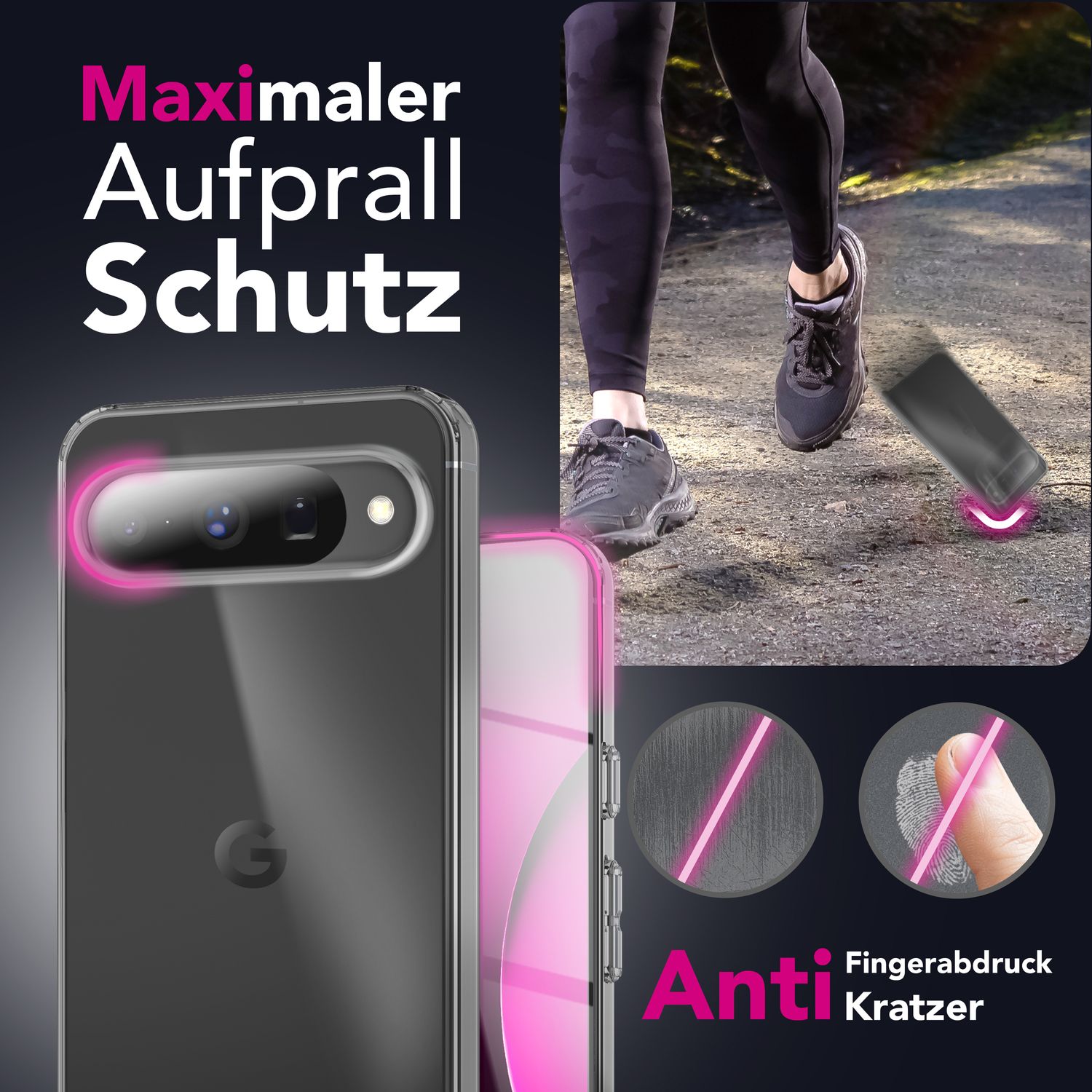 NALIA Hülle AirFlex für Google Pixel 10 (Kristallklare Silikonhülle) - Schlankes TPU Case Transparent, Anti-Gelb Effekt, Flexibel & Kratzfest, Handy Cover, Schutzhülle Durchsichtig Default Title NALIA Transparente Hülle