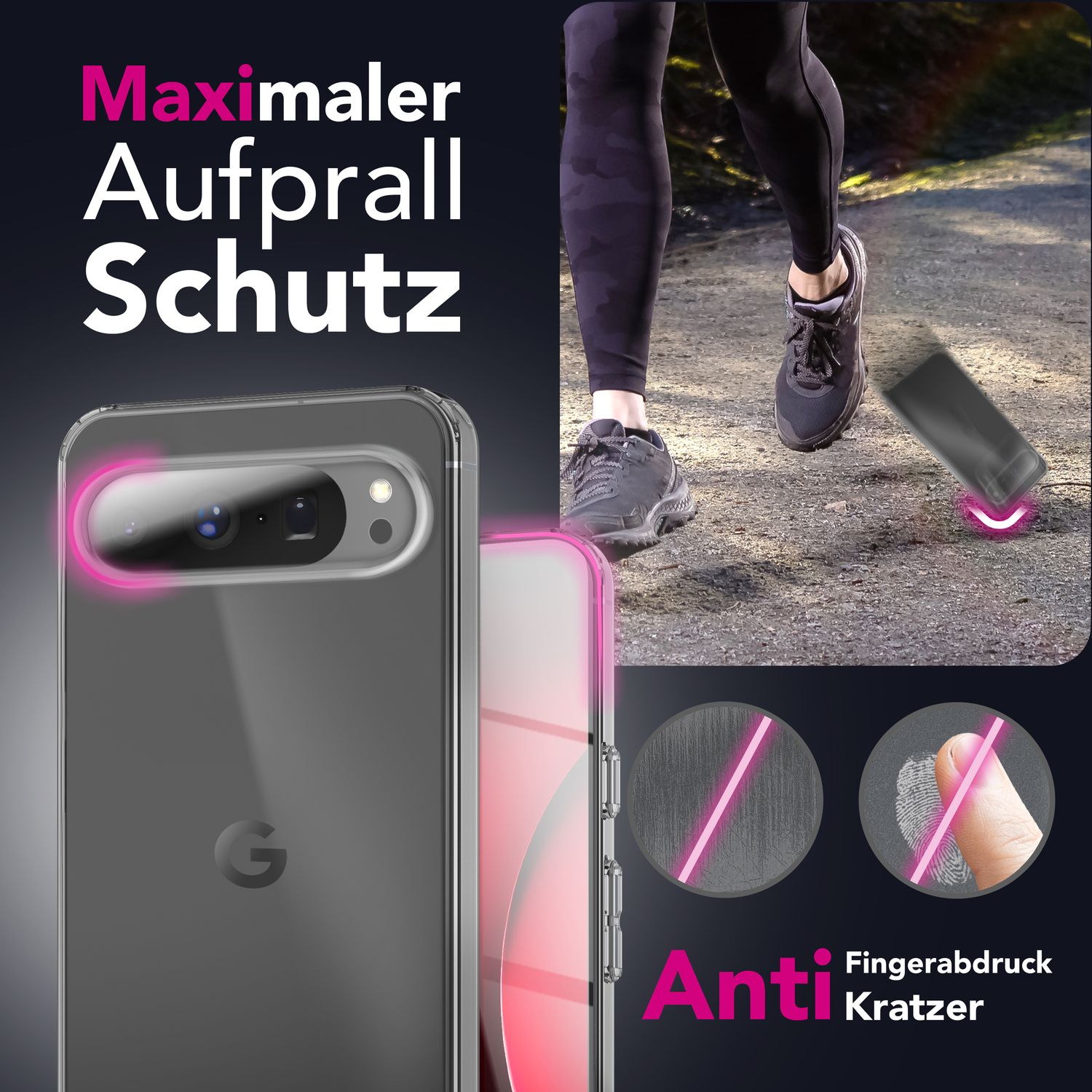 NALIA Hülle AirFlex für Google Pixel 10 Pro (Kristallklare Silikonhülle) - Transparentes TPU Cover, Dünn & Flexibel, Anti-Gelb Beschichtung, Handy Schutzhülle Durchsichtig Default Title NALIA Transparente Hülle