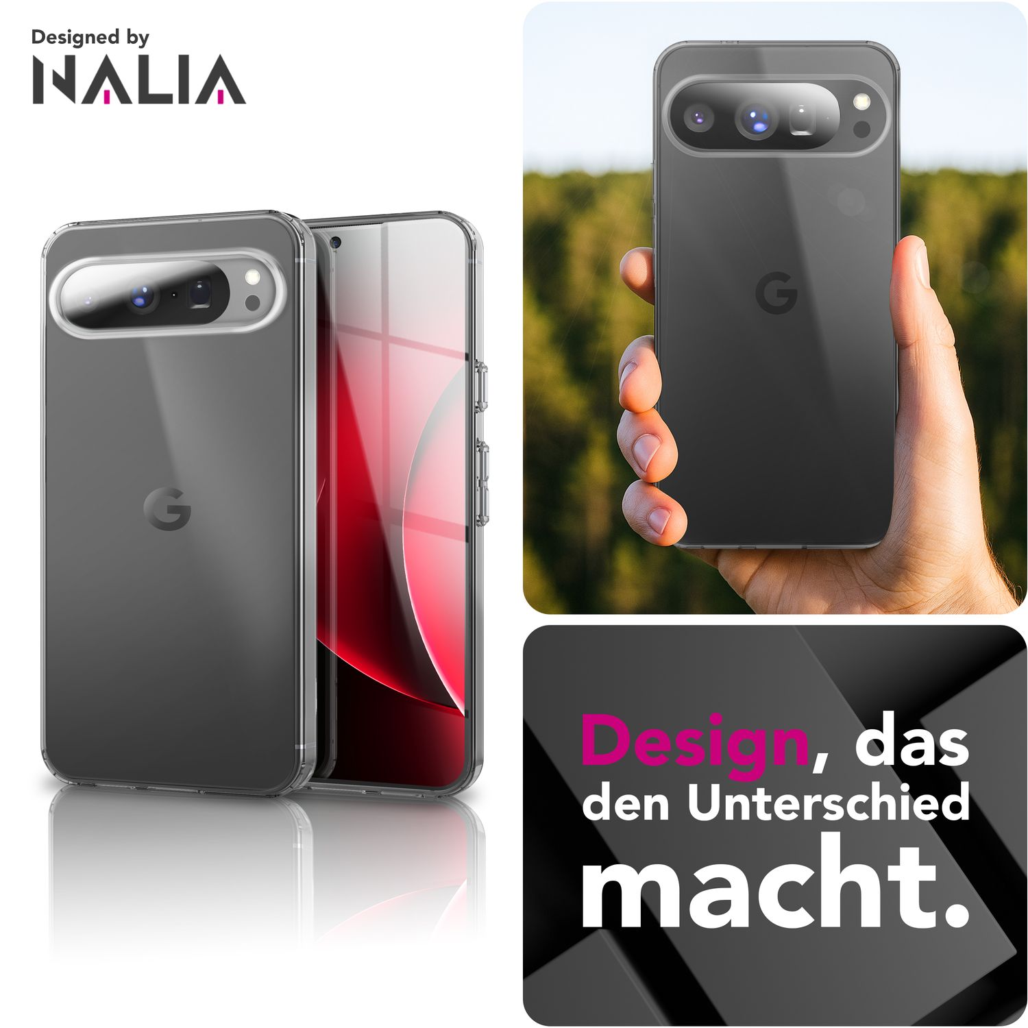 NALIA Hülle AirFlex für Google Pixel 10 Pro (Kristallklare Silikonhülle) - Transparentes TPU Cover, Dünn & Flexibel, Anti-Gelb Beschichtung, Handy Schutzhülle Durchsichtig Default Title NALIA Transparente Hülle