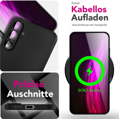 NALIA Matte Silikonhülle für Samsung Galaxy S25 FE – Slim, Schwarz & Rutschfest – STRIDER (Soft Case, Kameraschutz & Stoßfest) – Marke aus Berlin Default Title NALIA SlimFit Hülle