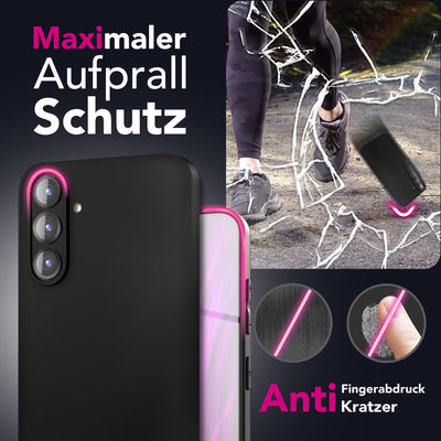 NALIA Matte Silikonhülle für Samsung Galaxy S25 FE – Slim, Schwarz & Rutschfest – STRIDER (Soft Case, Kameraschutz & Stoßfest) – Marke aus Berlin Default Title NALIA SlimFit Hülle