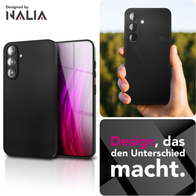 NALIA Matte Silikonhülle für Samsung Galaxy S25 FE – Slim, Schwarz & Rutschfest – STRIDER (Soft Case, Kameraschutz & Stoßfest) – Marke aus Berlin Default Title NALIA SlimFit Hülle