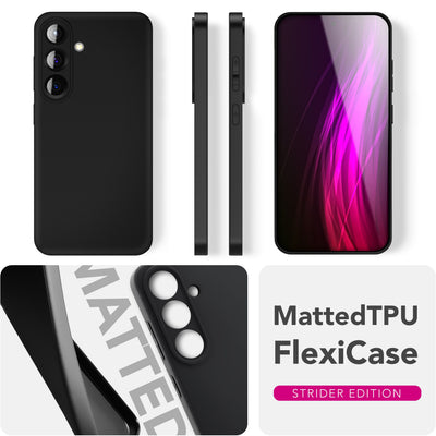 NALIA Matte Silikonhülle für Samsung Galaxy S25 FE – Slim, Schwarz & Rutschfest – STRIDER (Soft Case, Kameraschutz & Stoßfest) – Marke aus Berlin Default Title NALIA SlimFit Hülle