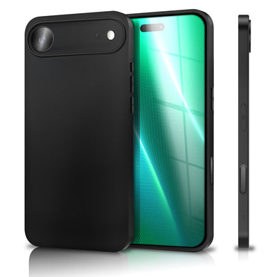 NALIA Matte Silikonhülle für iPhone 17 Air – Slim, Schwarz & Rutschfest – STRIDER (Soft Case, Kameraschutz & Stoßfest) – Marke aus Berlin Default Title NALIA SlimFit Hüllen