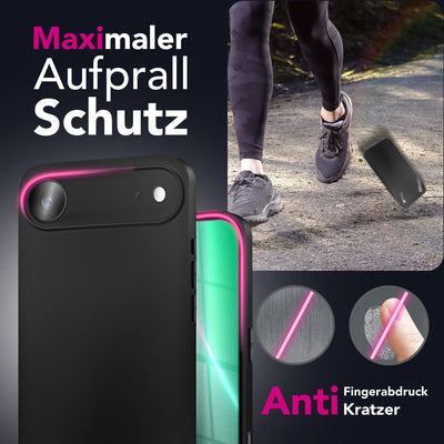 NALIA Matte Silikonhülle für iPhone 17 Air – Slim, Schwarz & Rutschfest – STRIDER (Soft Case, Kameraschutz & Stoßfest) – Marke aus Berlin Default Title NALIA SlimFit Hüllen