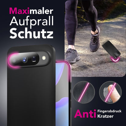 NALIA Matte Silikonhülle Google Pixel 10 Case schwarz slim Kameraschutz stoßfest Default Title NALIA SlimFit Hülle