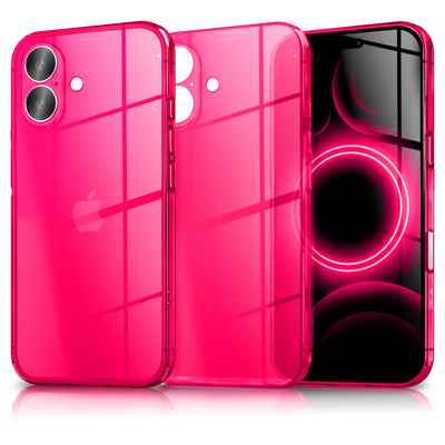 NALIA Neon Silikonhülle für iPhone 17 – Knallige Signal-Farbe & Linsenschutz – VIBE (Transparentes Case) – Marke aus Berlin Gelb NALIA Klare Hüllen