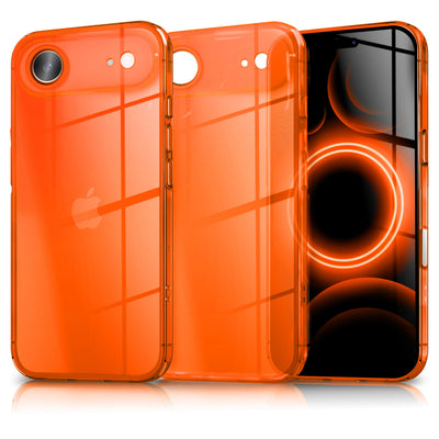 NALIA Neon Silikonhülle für iPhone 17 Air – Knallige Signal-Farbe & Linsenschutz – VIBE (Transparentes Case) – Marke aus Berlin Gelb NALIA Klare Hüllen