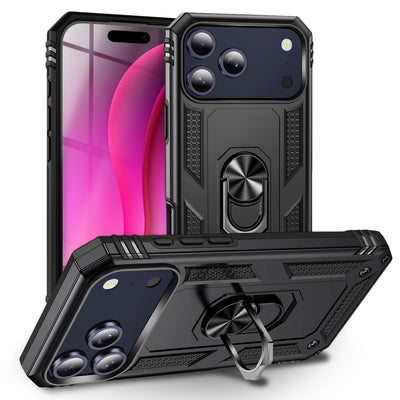 NALIA Panzerhülle für iPhone 17 Pro Max – Ring-Ständer 360° & Magnet-Halterung Kompatibel – RINGDEFEND (Stoßfestes Outdoor Case) – Marke aus Berlin Default Title NALIA Outdoor Hülle