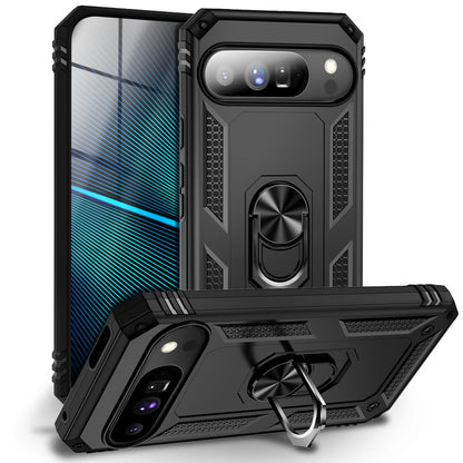 NALIA Hülle RingDefend für Google Pixel 10 Pro XL (Military-Grade Schutz), Panzerhülle mit 360° Dreh-Ring & Kickstand, Stoßfest & Schlagresistent, Outdoor Handyhülle - Schwarz Default Title NALIA Outdoor Hülle