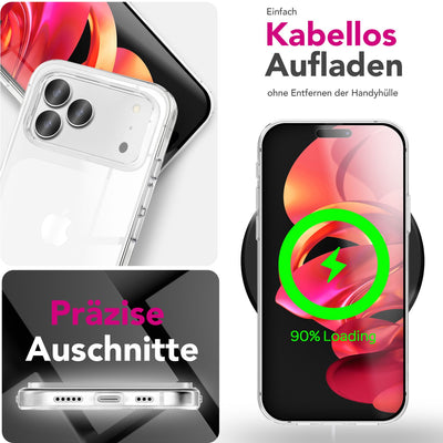 NALIA 360° Hülle für iPhone 17 Pro – Vorne & Hinten Schutz – 360GUARD (Full-Body Case) – Marke aus Berlin Default Title NALIA Transparente Hülle