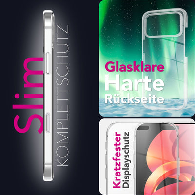 NALIA 360° Hülle für iPhone 17 Pro – Vorne & Hinten Schutz – 360GUARD (Full-Body Case) – Marke aus Berlin Default Title NALIA Transparente Hülle